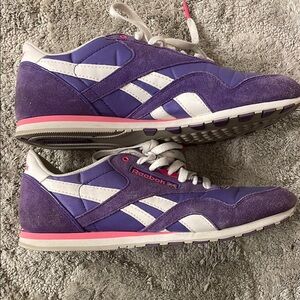 Reebok Purple and Pink Sneakers Athletic Casual
